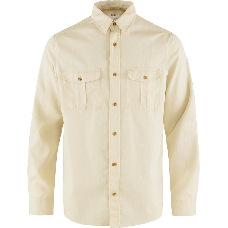 Fjällräven Mens Övik Travel Shirt L/S  (Hvid (CHALK WHITE/113) X-small)