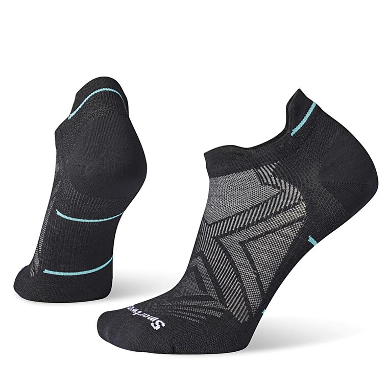 Smartwool Womens Run Zero Cushion Low Ankle  (Sort (BLACK) 34-37)