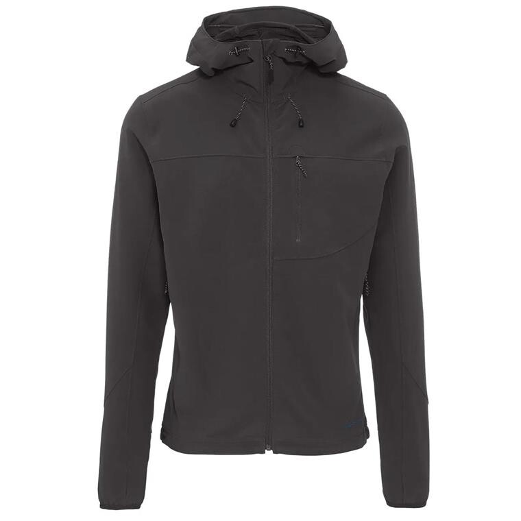 Frilufts Mens Ennskraxn Hooded Softshell Jacket  (Sort (CAVIAR) Small)