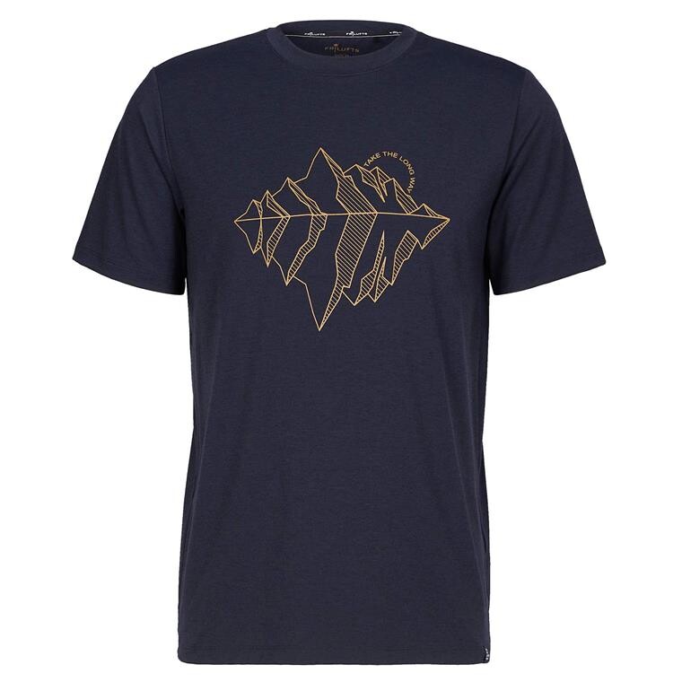 Frilufts Mens Mathraki Printed T-shirt  (Brun (WOOD THRUSH LANDSCAPE) Medium)