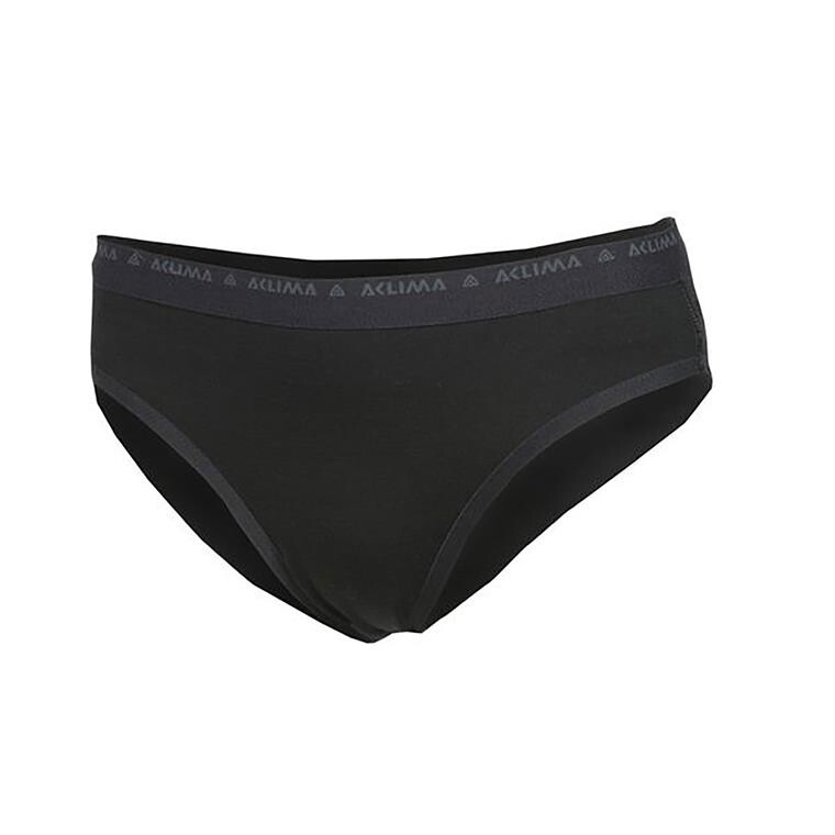 Aclima Womens Lightwool Briefs (Sort (JET BLACK) X-small)
