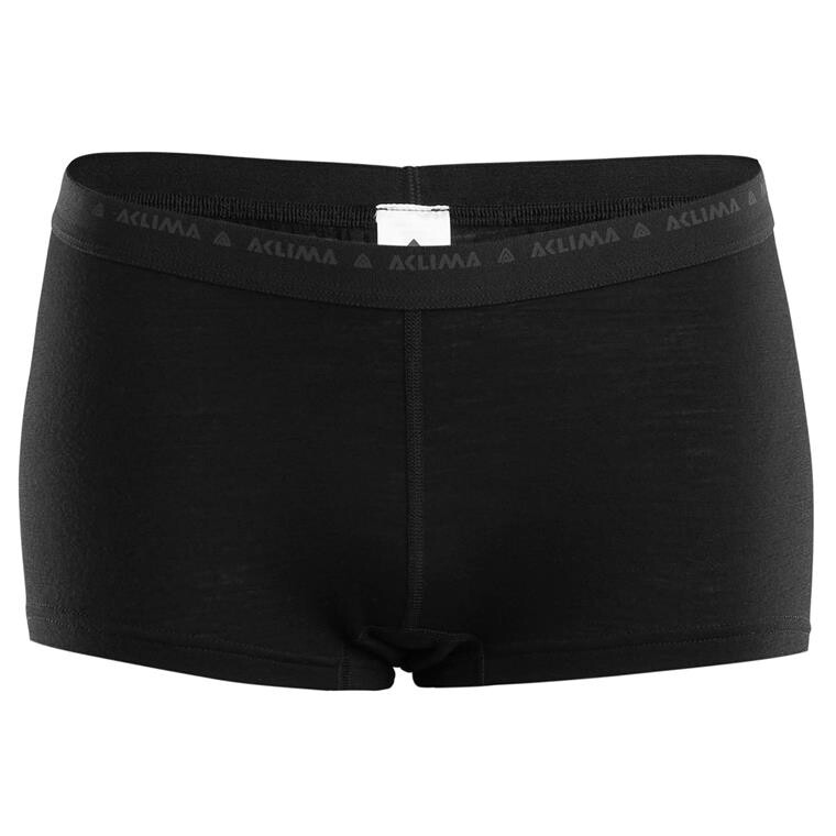 Aclima Womens Lightwool Hipsters (Sort (JET BLACK) X-small)