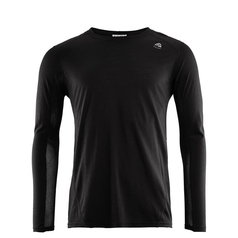 Aclima Mens Lightwool Sports Shirt (Sort (JET BLACK) X-small)
