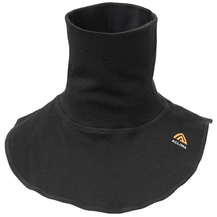 Aclima WarmWool Neck Warmer (Sort (JET BLACK) One size)