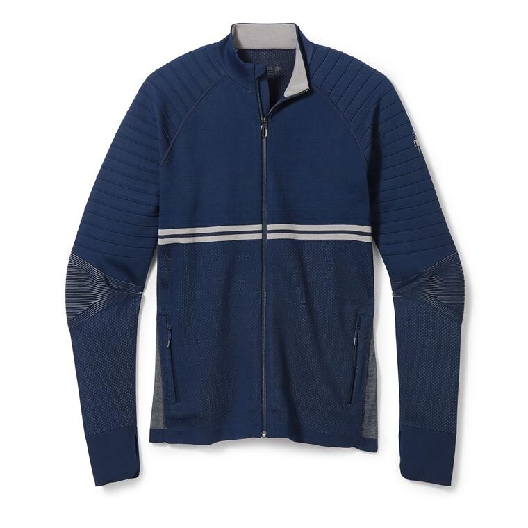 Smartwool Mens Intraknit Merino Tech Full Zip (Blå (DEEP NAVY) Small)
