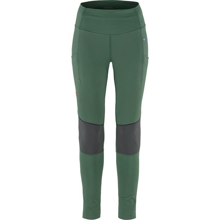 Fjällräven Womens Abisko Värm Trekking Tights (Grøn (DEEP PATINA-IRON GREY/679-048) XX-small)