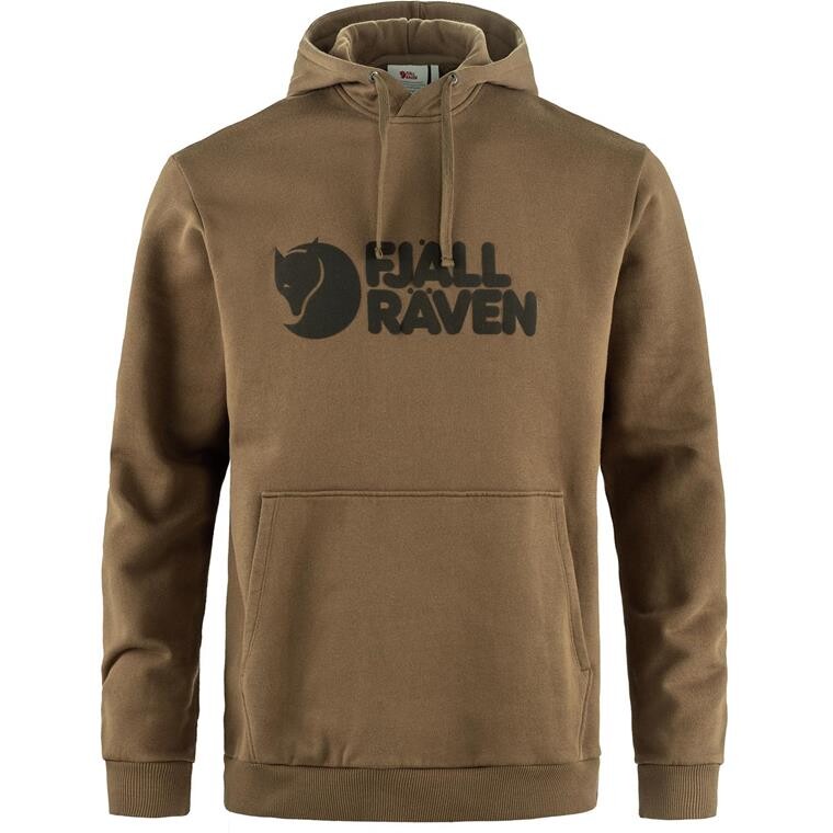 Fjällräven Mens Fjällräven Logo Hoodie (Brun (WOOD BROWN/265) Small)