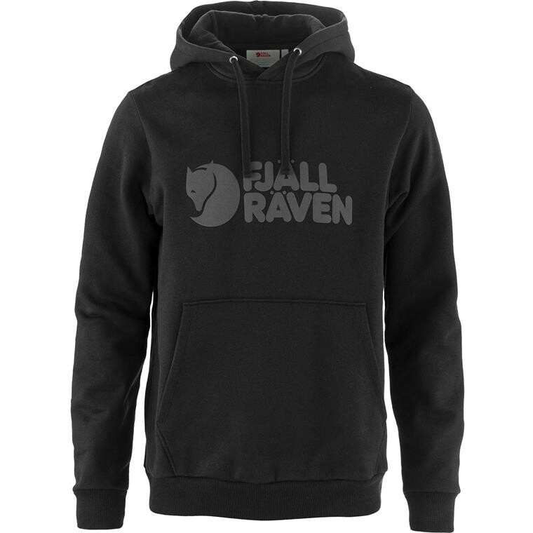 Fjällräven Mens Fjällräven Logo Hoodie (Sort (BLACK/550) X-small)