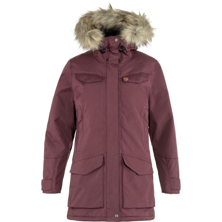 Fjällräven Womens Nuuk Parka (Rød (PORT/357) XX-small)