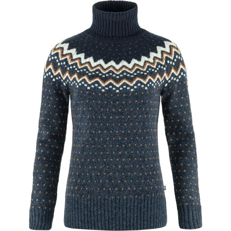 Fjällräven Womens Övik Knit Roller Neck (Blå (NAVY-DARK NAVY/560-555) XX-small)