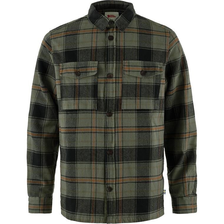 Fjällräven Mens Övik Lite Padded Shirt (Grøn (DEEP FOREST-BLACK/662-550) Small)