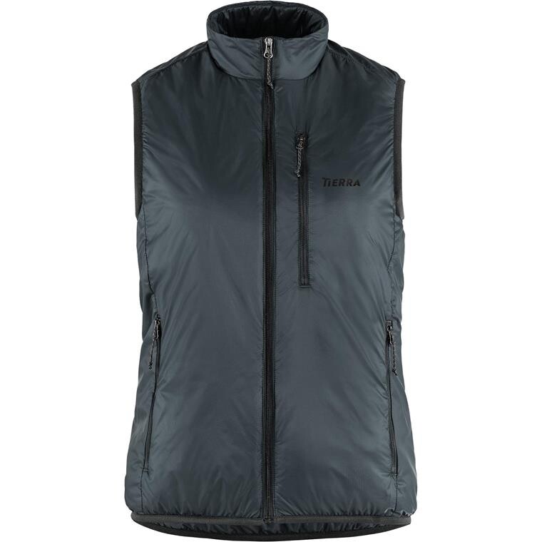 Tierra Womens Belay 60 Vest (Grå (PITCH GRAY) Large)
