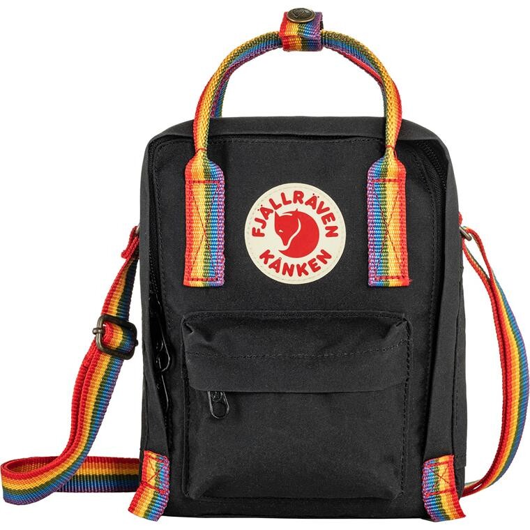 Fjällräven Kånken Rainbow Sling (Sort (BLACK-RAINBOW PTRN/550-907) One size)