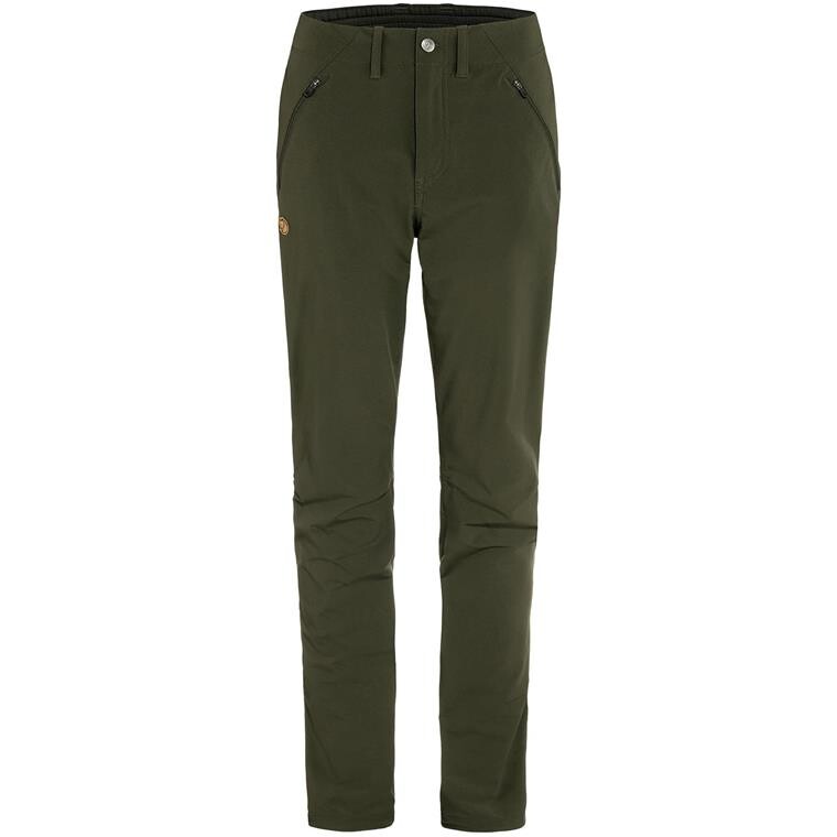Fjällräven Womens Abisko Trail Stretch Trousers (Grøn (DEEP FOREST/662) 34)