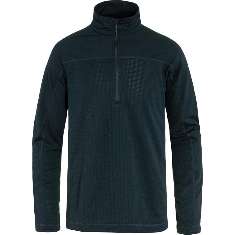 Fjällräven Mens Abisko Lite Fleece Half Zip (Blå (DARK NAVY/555) Small)