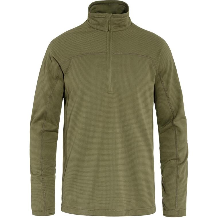 Fjällräven Mens Abisko Lite Fleece Half Zip (Grøn (GREEN/620) X-small)