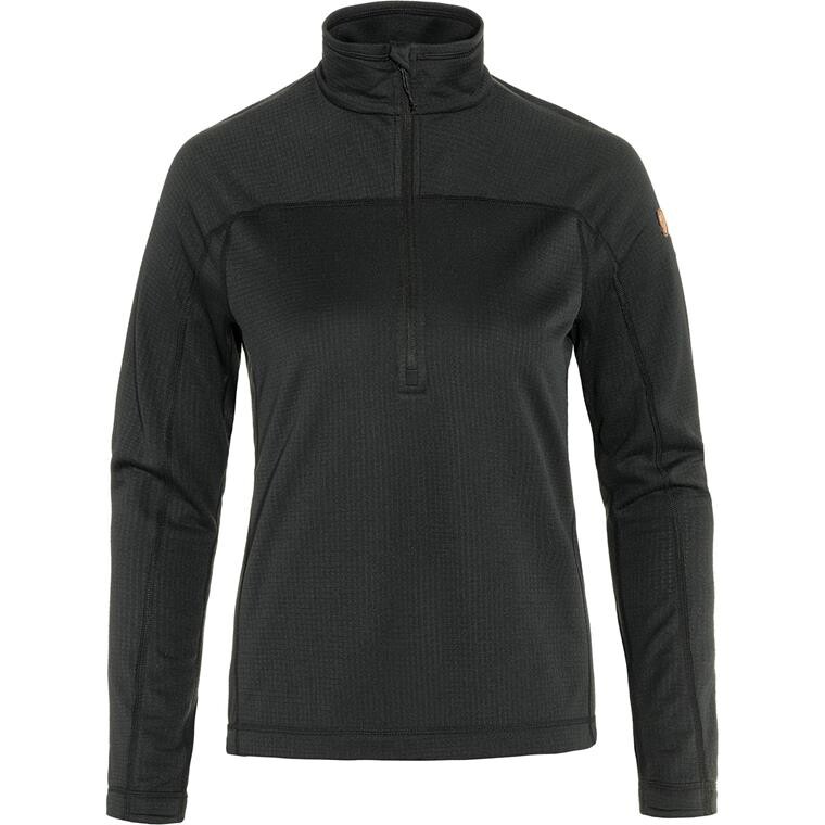 Fjällräven Womens Abisko Lite Fleece Half Zip (Sort (BLACK/550) XX-small)