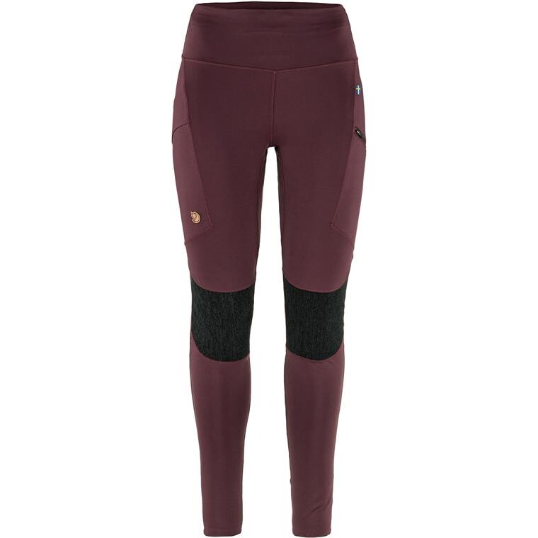 Fjällräven Womens Abisko Trekking Tights Hd (Rød (PORT/357) Small)