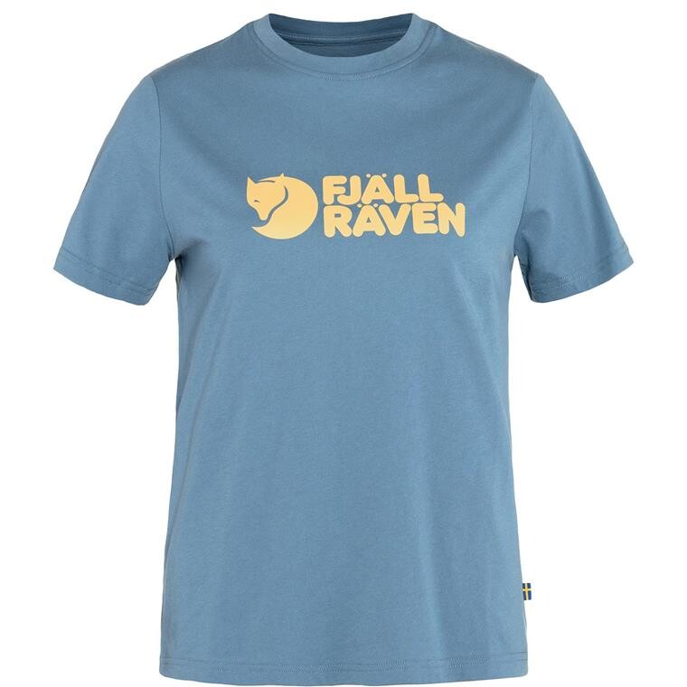 Fjällräven Womens Fjällräven Logo Tee (Blå (DAWN BLUE/543) X-small)