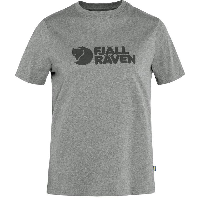 Fjällräven Womens Fjällräven Logo Tee (Grå (GREY-MELANGE/020-999) Small)