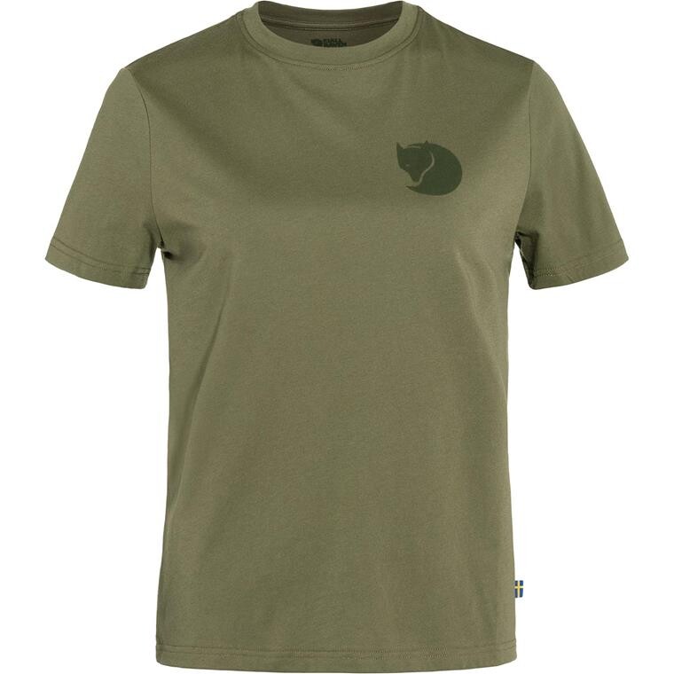 Fjällräven Womens Fox Boxy Logo Tee (Grøn (GREEN/620) XX-small)