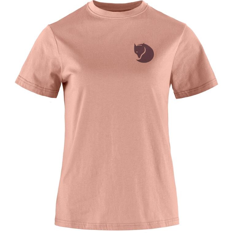 Fjällräven Womens Fox Boxy Logo Tee (Lyserød (DUSTY ROSE/300) XX-small)