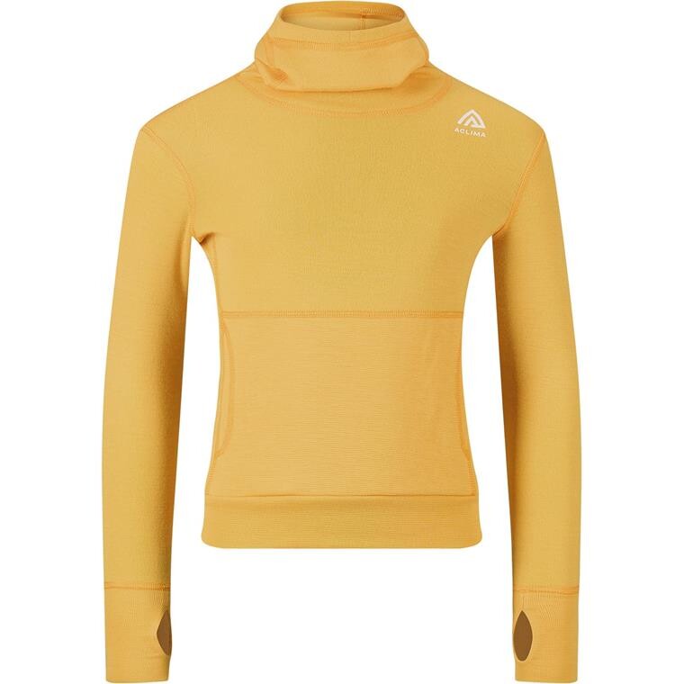 Aclima Childrens WarmWool Hoodsweater (Orange (MANGO MOJITO) 100 cm)
