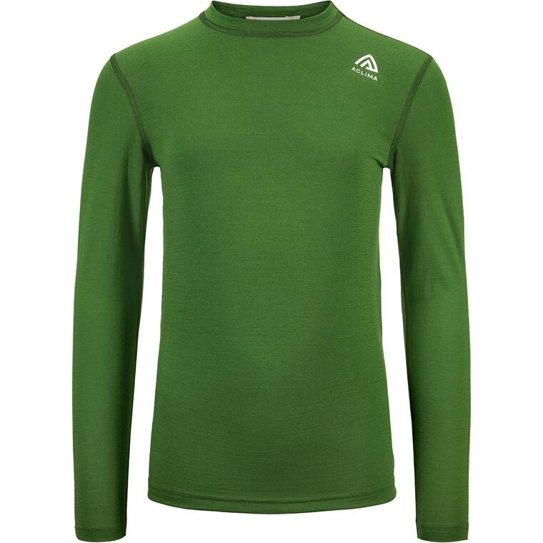 Aclima Kids LightWool Crewneck (Grøn (CACTUS) 130 cm)