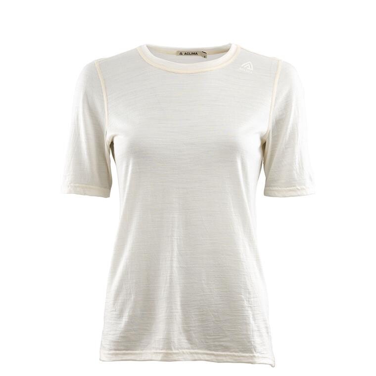 Aclima Womens LightWool Undershirt Tee (Hvid (NATURE) X-small)