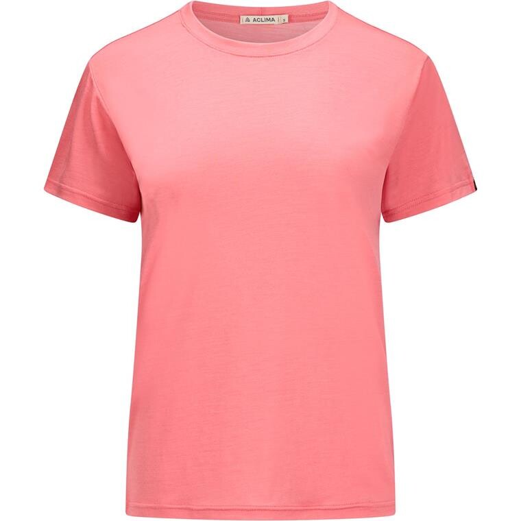 Aclima Womens LightWool Classic Tee (Lyserød (SUN KISSED CORAL) X-small)