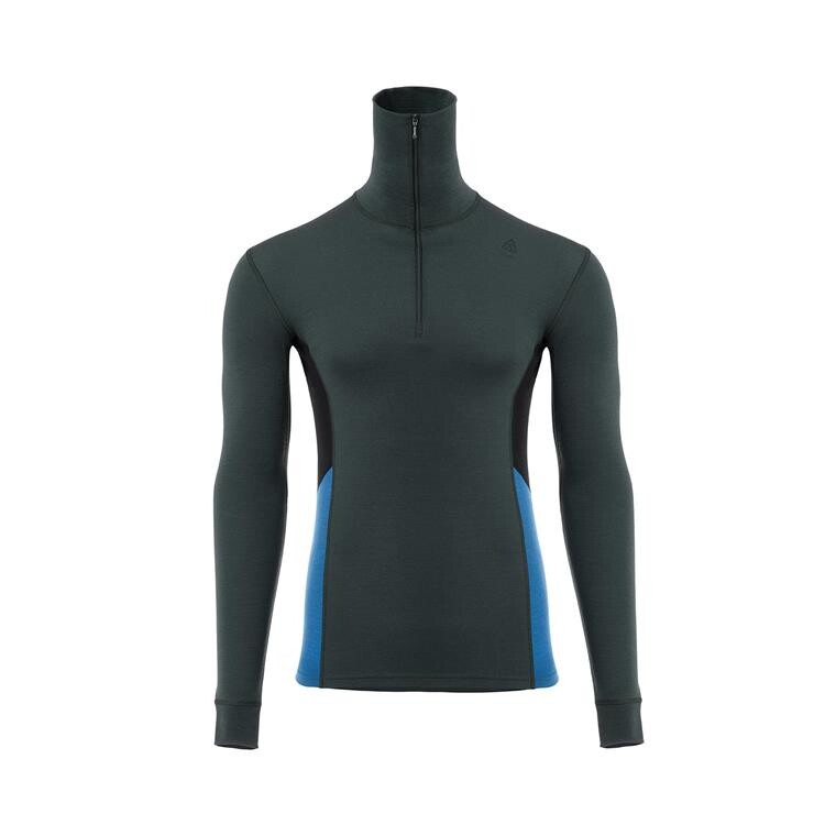 Aclima Mens WarmWool Polo (Grøn (GREEN GABLES/CORSAIR/JET BLACK) X-small)