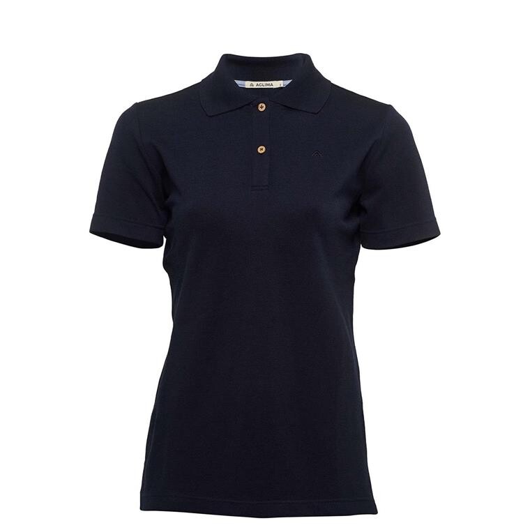 Aclima Womens LeisureWool Pique Shirt (Blå (NAVY BLAZER) X-small)