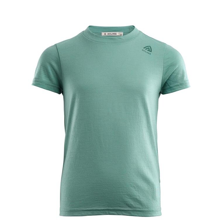 Aclima Youths LightWool T-shirt (Blå (OIL BLUE) 130 cm)