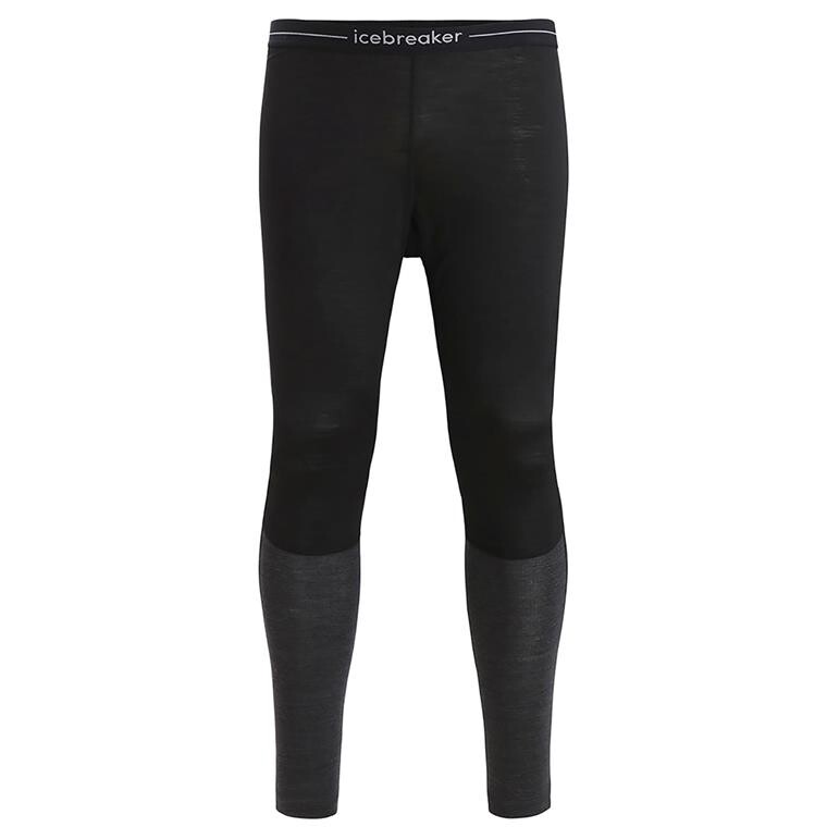 Icebreaker Mens 125 ZoneKnit Leggings (Sort (BLACK/JET HTHR/CB) Small)