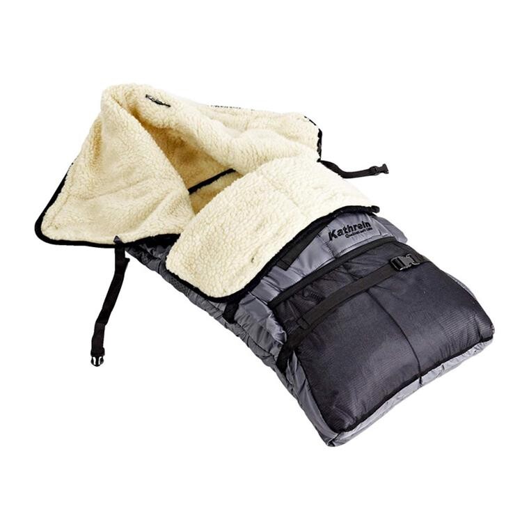 Kathrein Childrenâs Footmuff With Fur Lining (Grå (GREY))