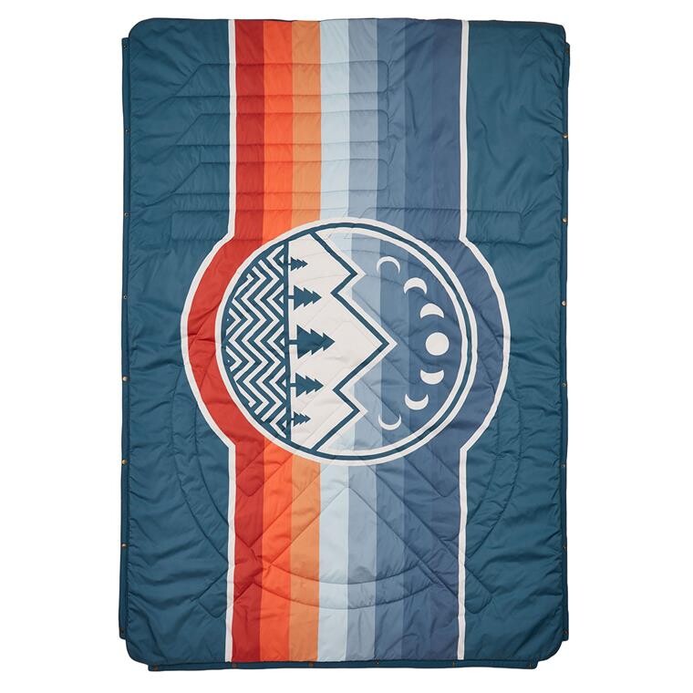 Voited Fleece Blanket (Blå (CAMP VIBES TWO) One size)