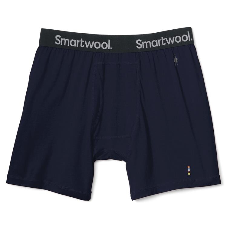 Smartwool Mens Merino Boxer Brief Boxed (Blå (DEEP NAVY) Small)