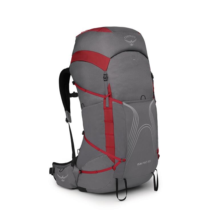 Osprey Womens Eja Pro 55 (Grå (DALE GREY/POINSETTIA RED) X-small/small)