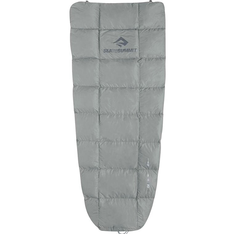 Sea to Summit Cinder Cd1 Integrated Down Quilt Large (Grå (PALE GREY/DARK GREY))