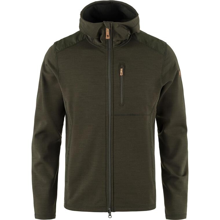 Fjällräven Mens Keb Fleece Hoodie (Grøn (DEEP FOREST/662) X-small)