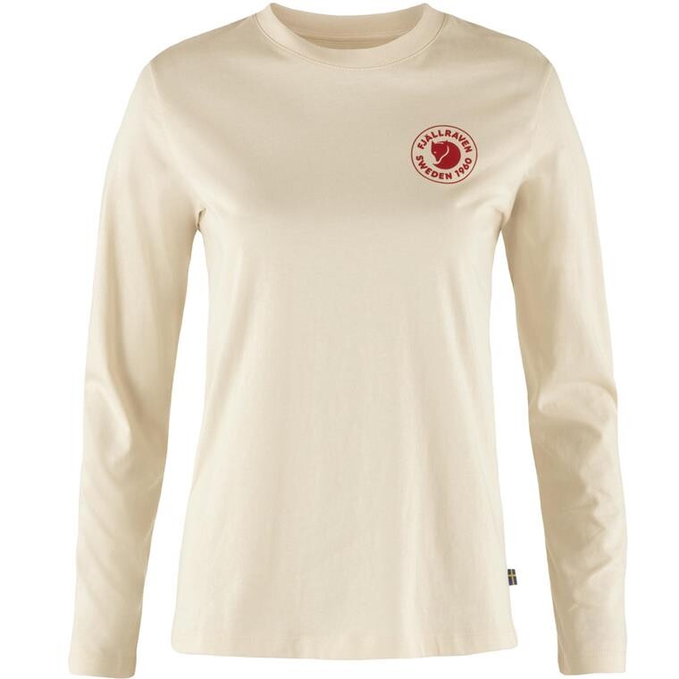Fjällräven Womens 1960 Logo T-shirt L/S (Hvid (CHALK WHITE/113) XX-small)