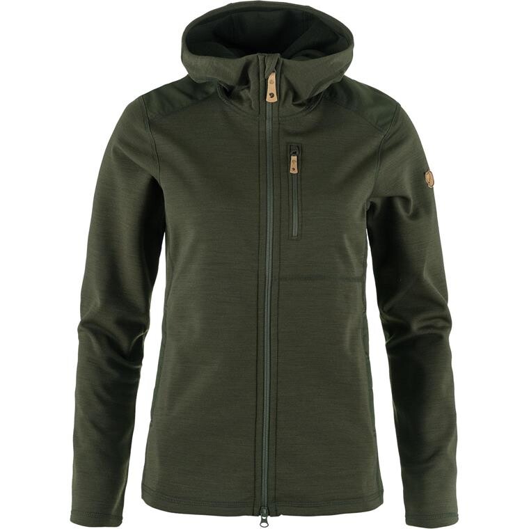 Fjällräven Womens Keb Fleece Hoodie (Grøn (DEEP FOREST/662) XX-small)