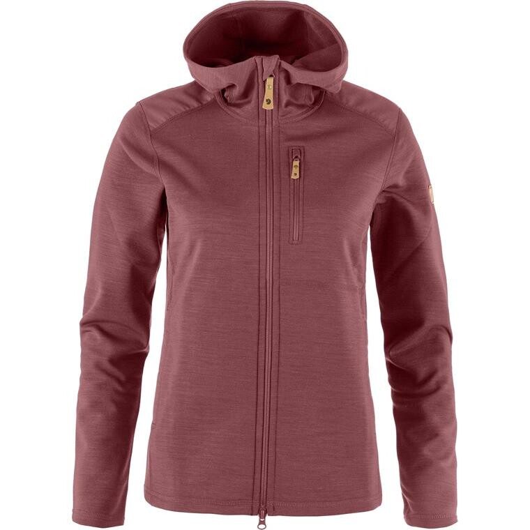 Fjällräven Womens Keb Fleece Hoodie (Rød (MESA PURPLE/410) XX-small)