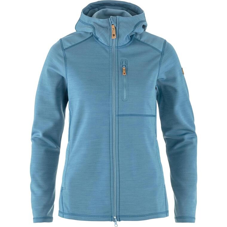 Fjällräven Womens Keb Fleece Hoodie (Blå (DAWN BLUE/543) XX-small)