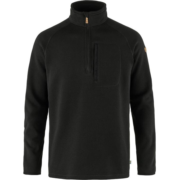 Fjällräven Mens Övik Fleece Half Zip (Sort (BLACK/550) Small)
