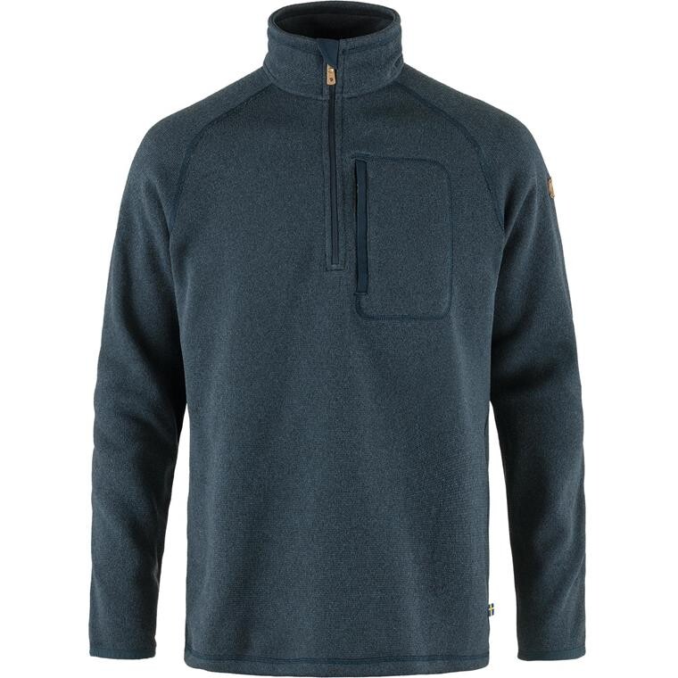 Fjällräven Mens Övik Fleece Half Zip (Blå (NAVY/560) Small)