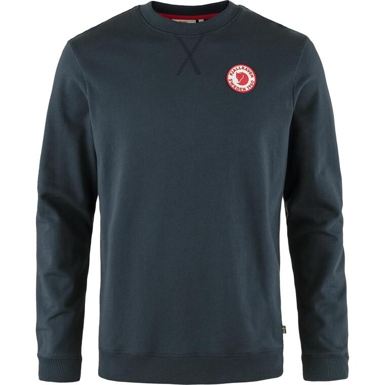 Fjällräven Mens 1960 Logo Badge Sweater (Blå (DARK NAVY/555) X-small)