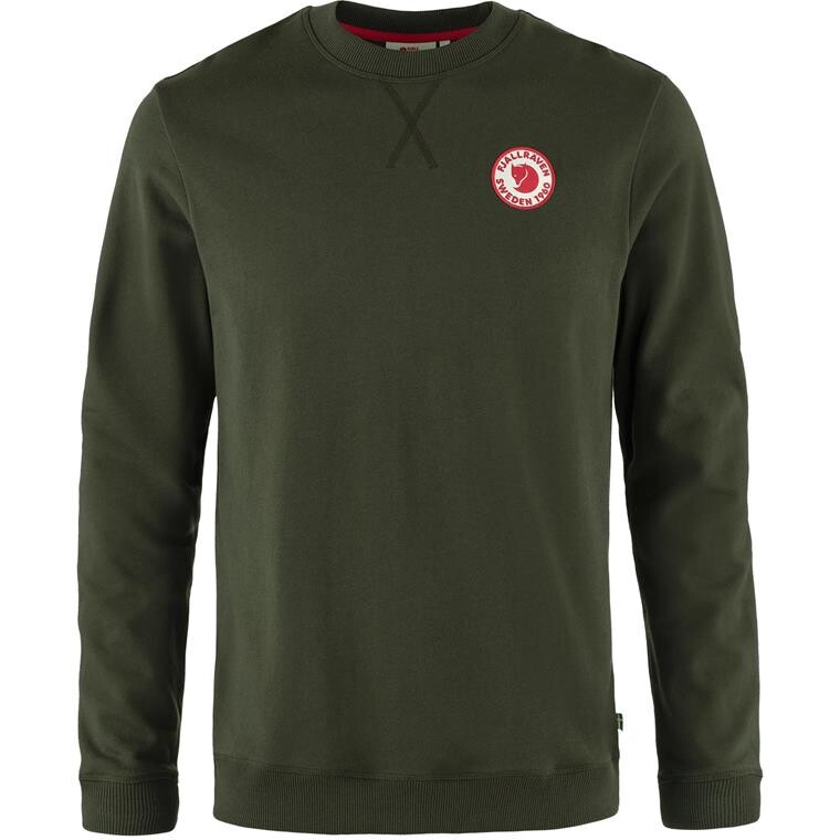 Fjällräven Mens 1960 Logo Badge Sweater (Grøn (DEEP FOREST/662) X-small)