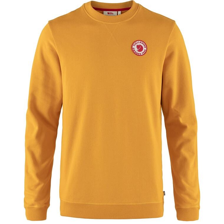 Fjällräven Mens 1960 Logo Badge Sweater (Gul (MUSTARD YELLOW/161) Small)