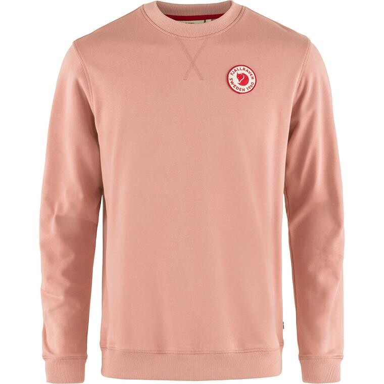 Fjällräven Mens 1960 Logo Badge Sweater (Lyserød (DUSTY ROSE/300) Small)